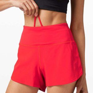 Lululemon Speed Up Mid-Rise Shorts Carnation Red Size 2
